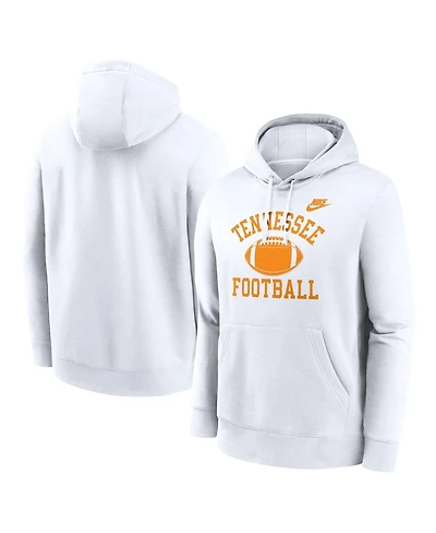 Nike Men's White Tennessee Volunteers Legacy Football Icon Club Fleece Pullover Hoodie