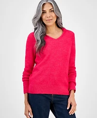 Style & Co Women's Luxsoft Split-Neck Hoodie, Macy's Exclusive