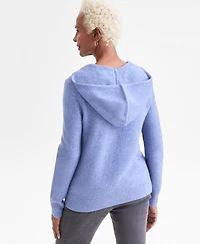 Style & Co Petite Split-Neck Hoodie, Macy's Exclusive