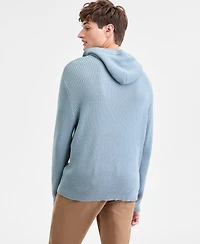 Sun + Stone Men's Waffle-Knit Pullover Hoodie, Exclusively at Macy's