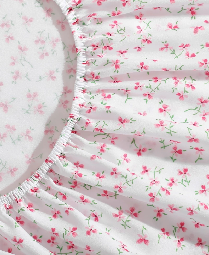 Betsey Johnson Silky Microfiber Printed -Pc. Sheet Set