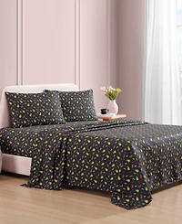 Betsey Johnson Silky Microfiber Printed 3-Pc. Sheet Set, Twin