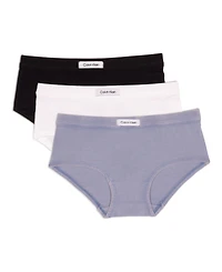Calvin Klein Big Girls 3-Pack Tab Logo Hipster