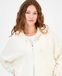 Hippie Rose Juniors' Mossy Zip-Up Sweater Hoodie