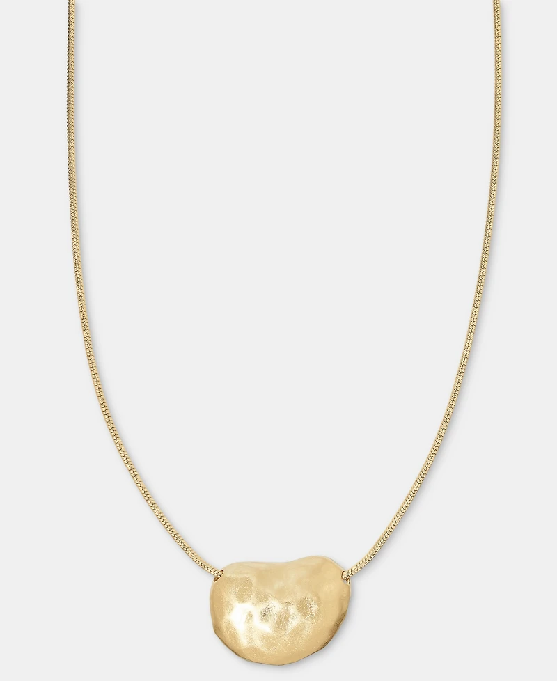 Style & Co Sculptural Nugget Pendant Necklace, 32" + 3" extender, Macy's Exclusive
