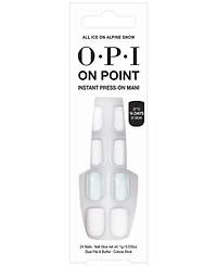 Opi On Point Instant Press-On Mani - All Ice On Alpine Snow