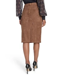 Tommy Hilfiger Women's Scuba Suede Knee Length Pencil Skirt