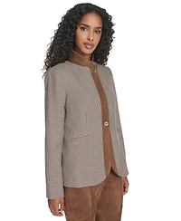 Tommy Hilfiger Women's Houndstooth Riding Jacket