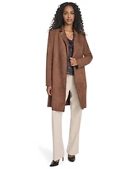 Tommy Hilfiger Women's Scuba Suede Long Sleeve Topper