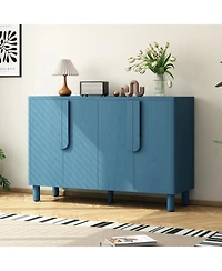 Streamdale Furniture Wood Buffet Cabinet with Arc Handles