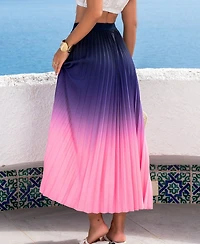 Cupshe Women's Let's Dance Ombre Midi Skirt