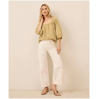 Pact Organic Cotton Coastal Double Gauze Scoop Neck Top