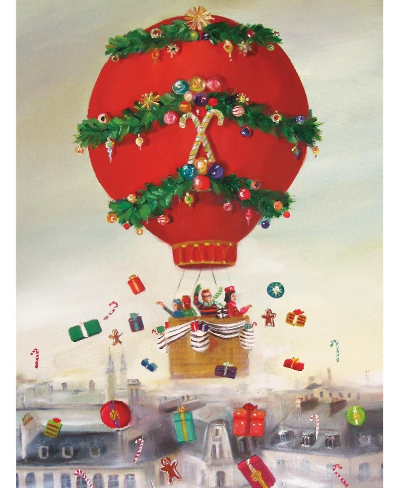 New York Puzzle Company Christmas Balloon Ride 500 Piece Puzzle