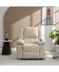 Flynama Massage Recliner,Power Lift Chair for Elderly with Adjustable Massage and Heating Function,Recliner Chair with Infinite Position and Side Pock