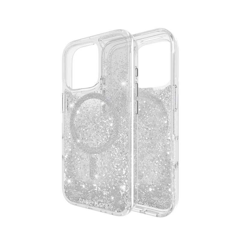 Case-Mate Waterfall Case for Apple iPhone 16 Pro-Silver