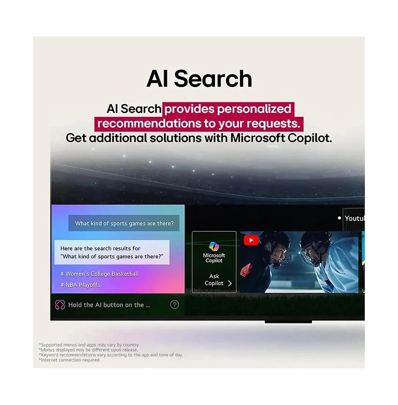Lg 50" Class 82A Series Qned Ai 4K Smart webOS Tv (2025) - 50QNED82AUA