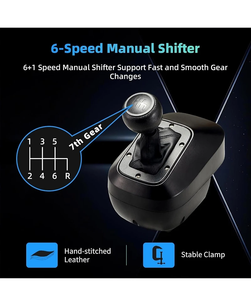 Nbcp 1080°Racing Steering Wheel with Pedals & Shifter – Compatible with Xbox, PS4, Pc, Switch & More – Realistic Simulation with Vibration Feedback