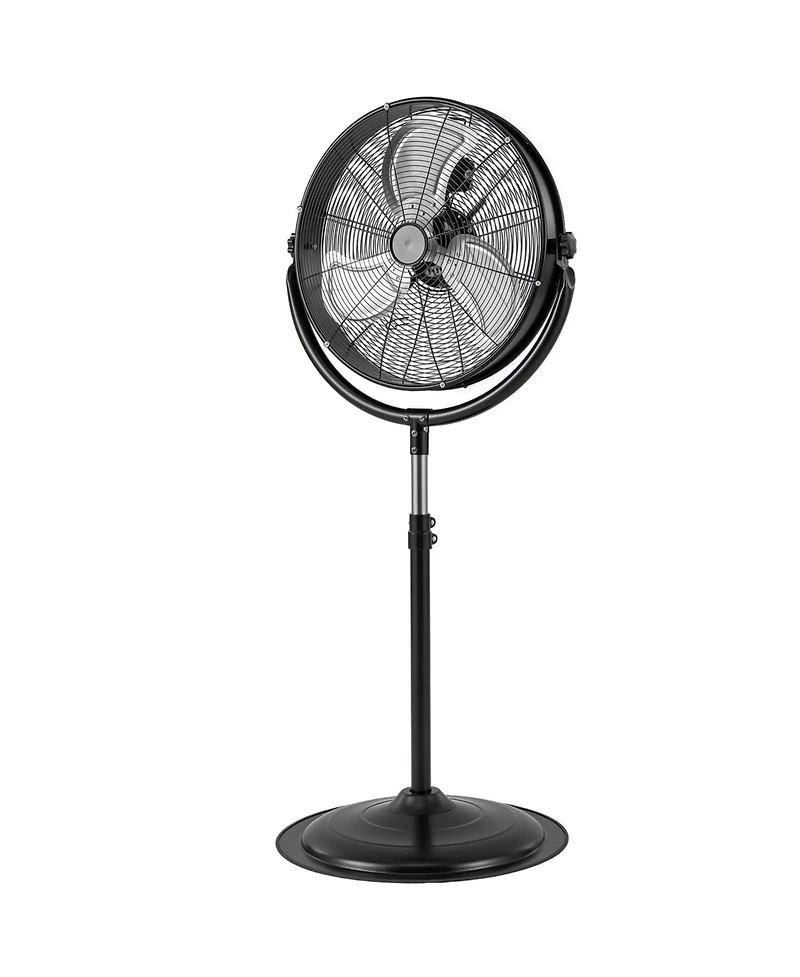 Mecale 20 Inches High Velocity Pedestal Fan with 3 Speeds and Adjustable Height