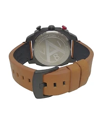 Avi-8 Men's Hawker Hunter Chronograph Retrograde Edition Genuine Leather Strap Watch 45mm