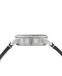 Avi-8 Men's Flyboy Black Leather Strap Watch, 40mm