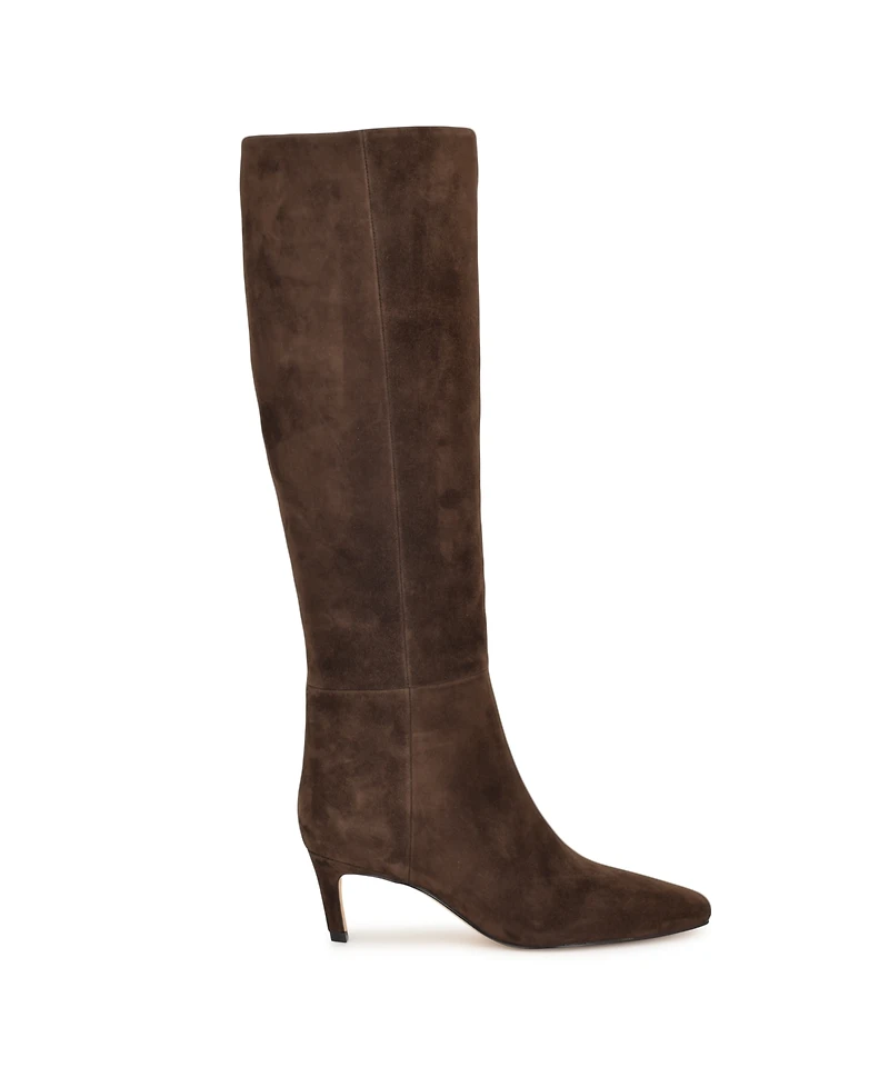 Nine West Women's Caddy Tall Kitten Heel Boots