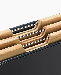 Joseph Joseph Folio Steel 3-Pc. Bamboo Cutting Board Set