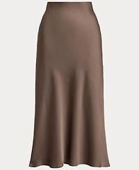 Lauren Ralph Women's Satin Charmeuse Midi Skirt