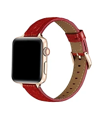 Posh Tech Cleo Skinny Croc Leather Band for Apple Watch