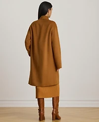 Lauren Ralph Women's Face-Dawley Double-Breasted Wool-Blend Jacket