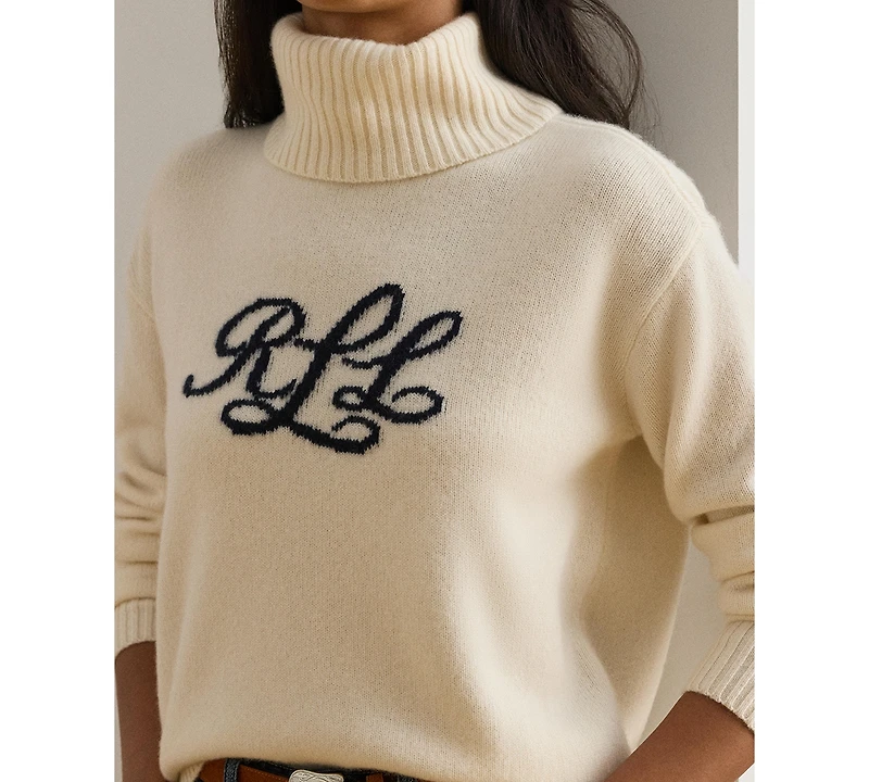 Lauren Ralph Women's Cashmere Jamarni Long Sleeve Sweater
