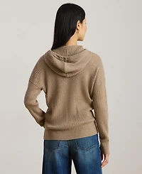 Lauren Ralph Women's Cashmere Yaymin Long Sleeve Sweater Hoodie