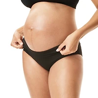 Motherhood Maternity Cotton Foldover Waistband Brief Panty, 3-Pack