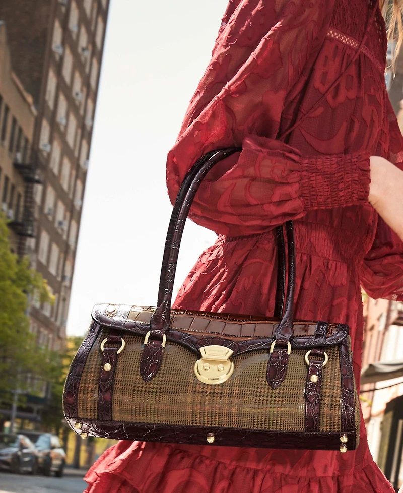 Brahmin Dayan Leather Satchel Bag