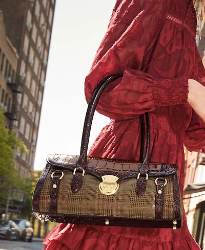 Brahmin Dayan Leather Satchel Bag