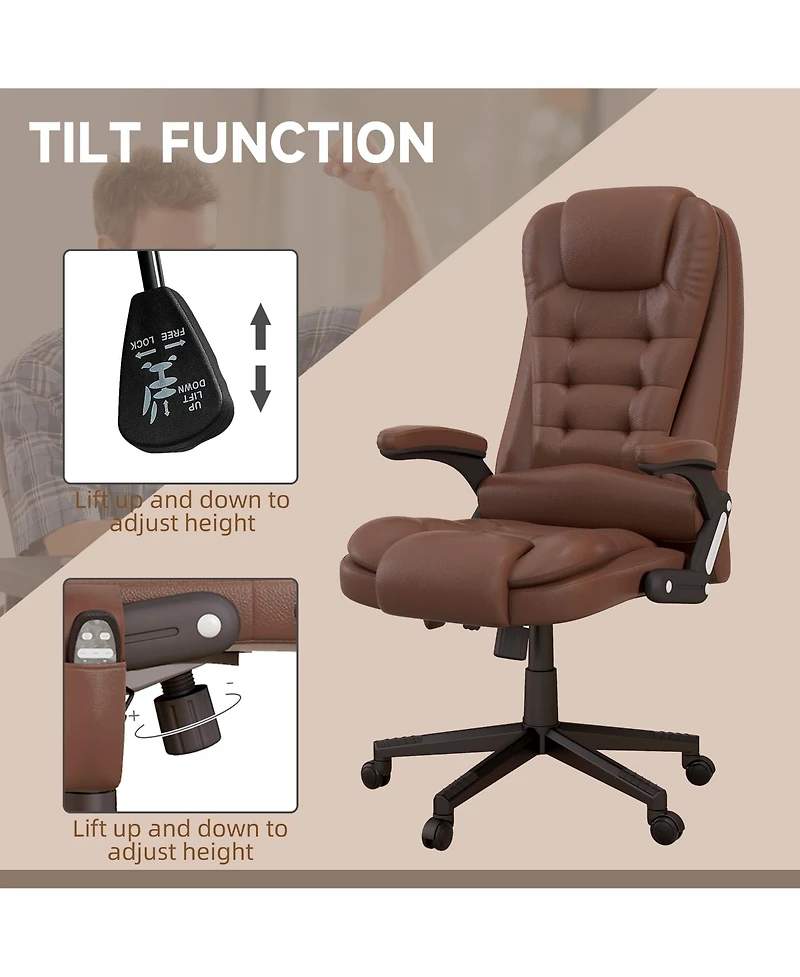 Homcom High-Back Vibration Massage