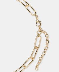 On 34th Crystal Star Oval Locket Pendant Necklace, 18" + 3" extender, Macy's Exclusive