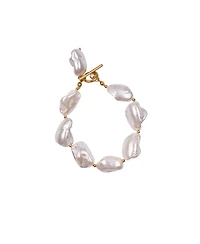 Tseatjewelry Cove Bracelet pearl 18k gold plated on stainless steel