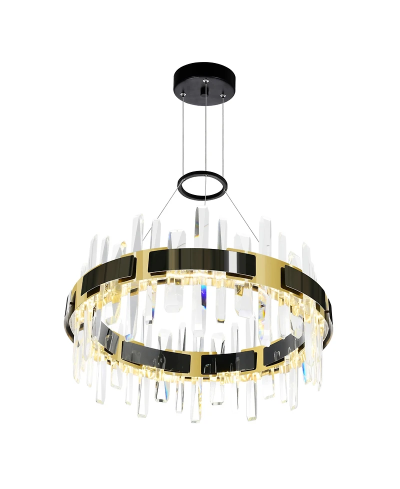 Cwi Lighting 26" Metal Aya Led Integrated Chandelier