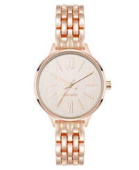 Anne Klein Women's Quartz Essential Rose Gold-Tone Metal Alloy Watch, 34mm