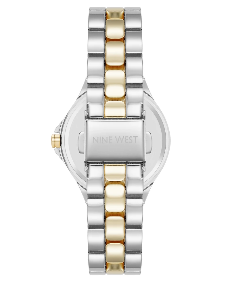 Anne Klein Women's Quartz Iconic Silver-Tone and Gold-Tone Metal Alloy Watch, 35mm