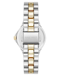 Anne Klein Women's Quartz Iconic Silver-Tone and Gold-Tone Metal Alloy Watch, 35mm