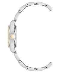 Anne Klein Women's Quartz Minimalist Silver-Tone and Gold-Tone Metal Alloy Watch, 30mm