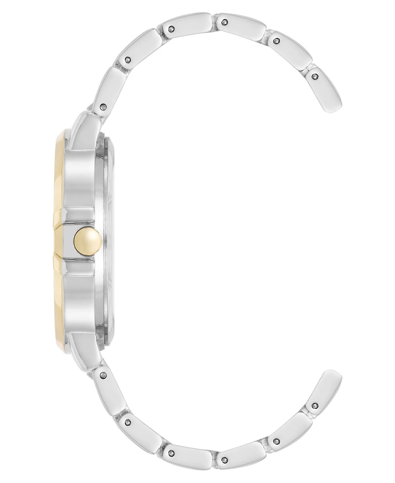 Anne Klein Women's Quartz Classic Black and Two-Tone Metal Alloy Watch, 35mm
