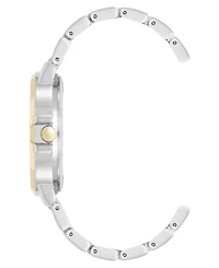 Anne Klein Women's Quartz Classic Black and Two-Tone Metal Alloy Watch, 35mm