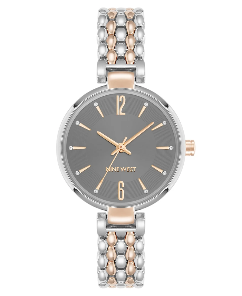Anne Klein Women's Quartz Contemporary Silver-Tone Metal Alloy Watch