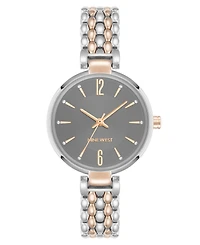Anne Klein Women's Quartz Contemporary Silver-Tone Metal Alloy Watch