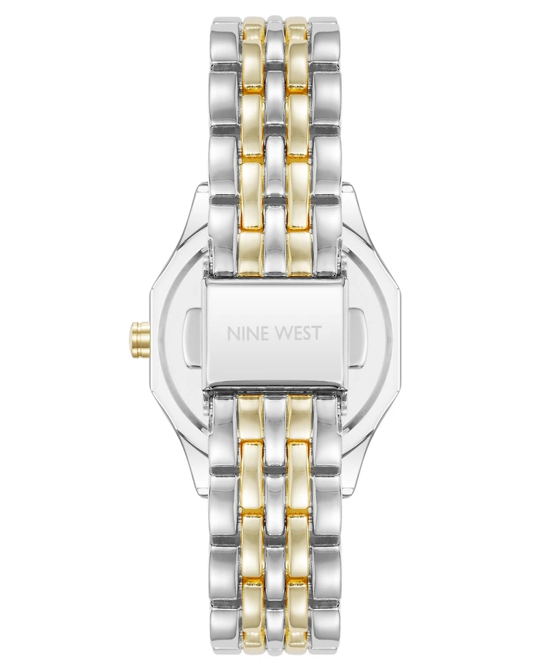 Anne Klein Women's Quartz Exquisite Silver-Tone and Gold-Tone Metal Alloy Watch, 28mm
