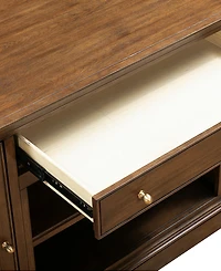 Furniture 65" Wooden Amren Doors Console Table