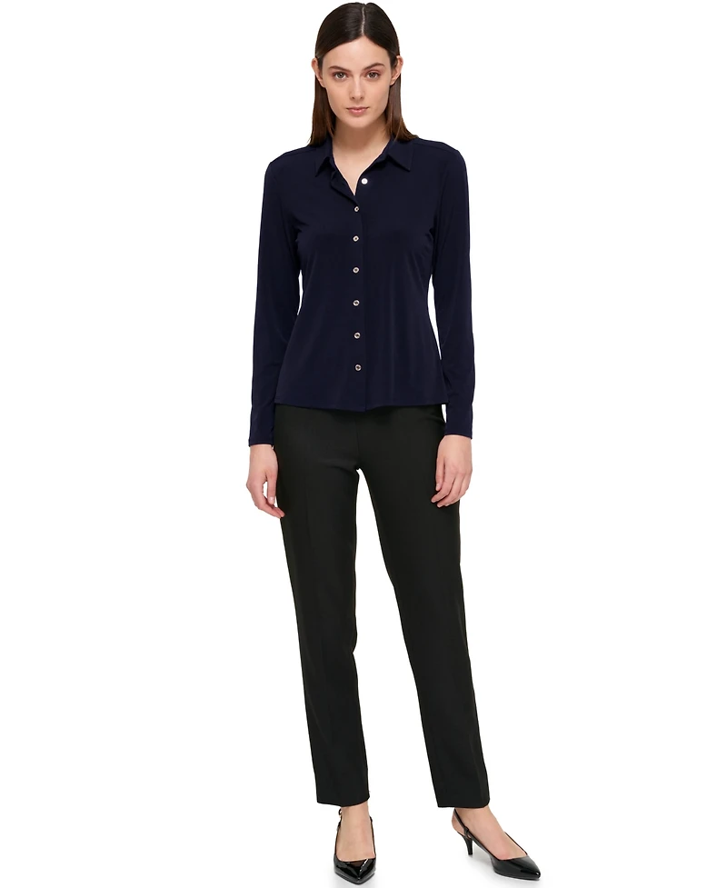 Tommy Hilfiger Women's Point-Collar Top