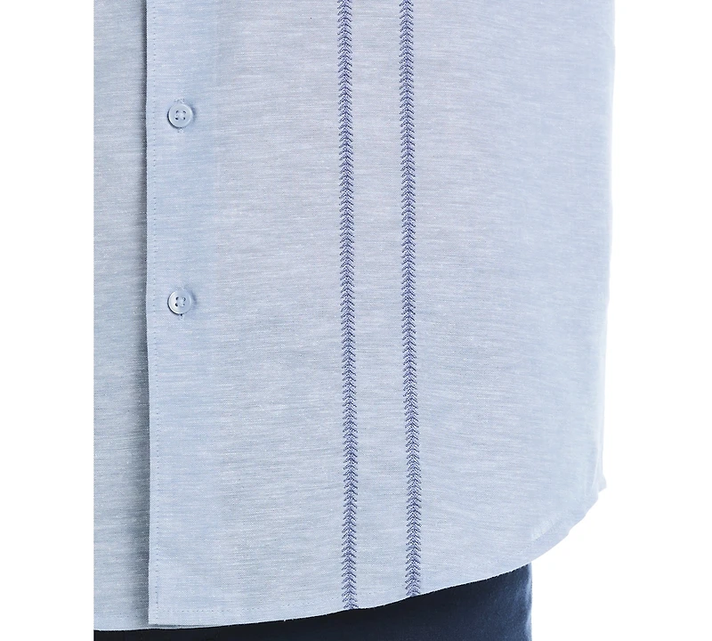 Cubavera Men's Embroidered Long Sleeve Button Down Shirt